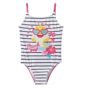 Nickelodeon Toddler Girls' Baby Shark One Piece Swimsuit